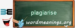 WordMeaning blackboard for plagiarise